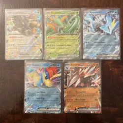 Pokemon Black Bolt and White Flare EX card lot - 5 Cards - NM - Image 1