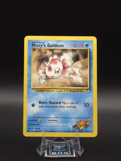 Misty's Goldeen 30/132 - Gym Heroes Non Holo Rare LP - WOTC Pokemon Card TCG - Image 1