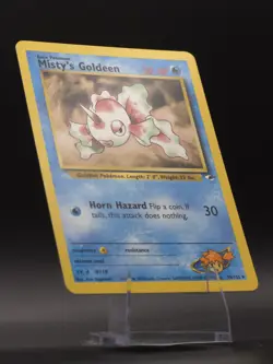 Misty's Goldeen 30/132 - Gym Heroes Non Holo Rare LP - WOTC Pokemon Card TCG - Image 2