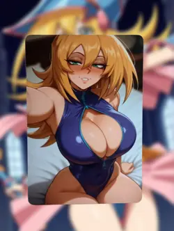 Dark Magician Girl Yugioh Anime Waifu Sexy Goddess Doujin Lewd Hentai Card - Image 1