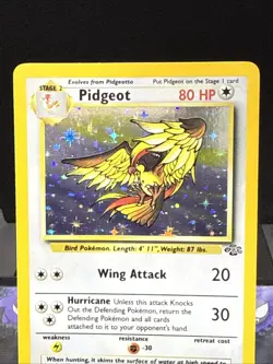 Pokemon Card Pidgeot 8/64 Jungle Set Holo Rare WOTC Light Play - Image 2