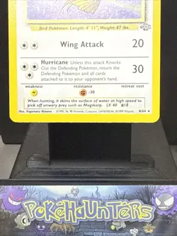 Pokemon Card Pidgeot 8/64 Jungle Set Holo Rare WOTC Light Play - Image 3