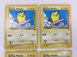 Lot of 4 2001 Pokemon Black Star Promo #28 Surfing Pikachu Cards NM Unplayed - Image 3