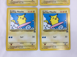 Lot of 4 2001 Pokemon Black Star Promo #28 Surfing Pikachu Cards NM Unplayed - Image 4