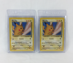 Lot of 2 2001 Pokemon Black Star Promo Card 26 Pikachu NM Unplayed - Image 1