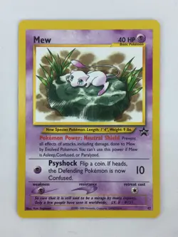 2000 Pokemon Black Star Promo Card #47 Mew NM Unplayed Lily Pad - Image 3