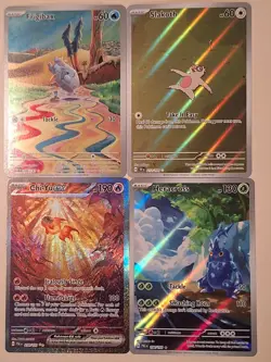 Lot Of 4 Full Art Pokemon Tcg Cards! - Image 1