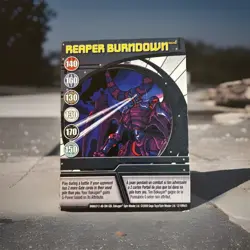 Bakugan:Battle Brawlers | Reaper Burndown 🔵 Blue Ability Card | 12/18McD - Image 1