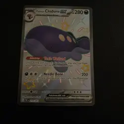 Pokemon Paldean Clodsire EX Shiny Ultra Rare Card 219/91 Paldean Fates - Image 1