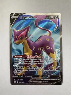 Pokemon TCG Liepard v Full Art Chilling Reign 180/198 🔥 NM SWSH Pokemon Card - Image 1