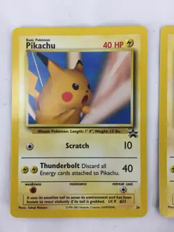 Lot of 2 2001 Pokemon Black Star Promo Card 26 Pikachu NM Unplayed - Image 4
