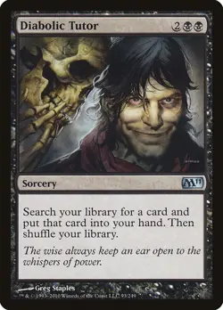 Diabolic Tutor Magic 2011 (M11) Magic The Gathering MTG Card - Image 1