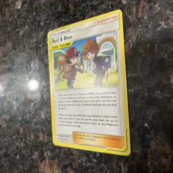 Red & Blue Tag Team 202/236 S&M Cosmic Eclipse Pokemon Trading Card Game | NM - Image 2