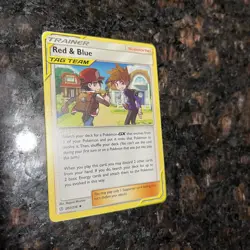 Red & Blue Tag Team 202/236 S&M Cosmic Eclipse Pokemon Trading Card Game | NM - Image 3