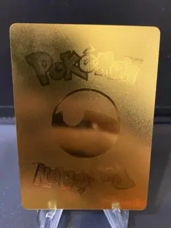 Pikachu Vmax Gold Foil Fan Art Collector Pokemon Display Card - Image 2