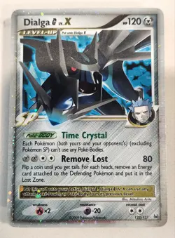 Pokemon TCG Dialga G LV. X 122/127 Platinum Holo Rare Card 2009 Diamond Pearl NM - Image 1