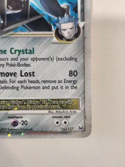 Pokemon TCG Dialga G LV. X 122/127 Platinum Holo Rare Card 2009 Diamond Pearl NM - Image 3