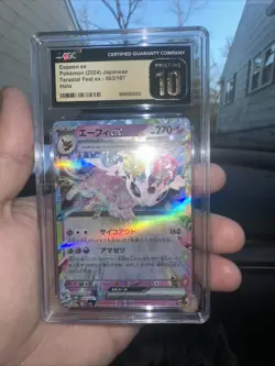 🔥 PRISTINE 10 Espeon ex Holo 063/187 RR Terastal Fest ex Graded Pokemon Card 🔥 - Image 1