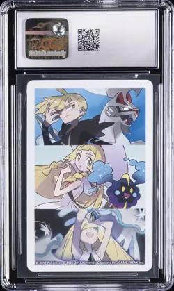 2017 POKEMON PLAYING CARDS LILLIE, GLADION & LUSAMINE JOKER CGC 10 GEM MINT - Image 2