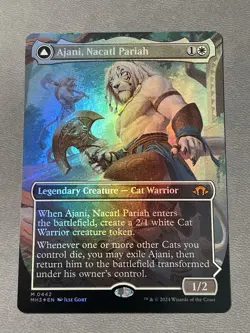 Ajani, Nacatl Pariah (Borderless) Foil NM Modern Horizons 3 MTG - Image 1