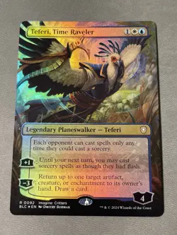 Teferi, Time Raveler (Borderless) Commander: Bloomburrow Foil NM - Image 1