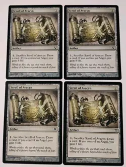 4x Scroll of Avacyn MTG, Avacyn Restored, Artifact, Angel Synergy - Image 1