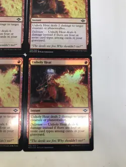 Unholy Heat (145) Modern Horizons 2 x4 4x MH2 MTG Playset Magic Foil - Image 2