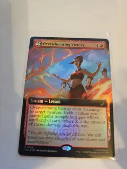 Overwhelming Victory Extended FOIL MTG Avatar: TLA Eternal-Legal Nm/M *ON HAND* - Image 1