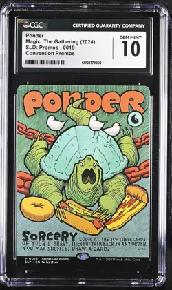 PONDER Secret Lair Rare Convention Promos CGC 10 Gem Mint MTG [Nostalgium] - Image 1