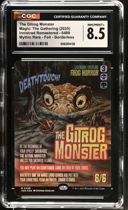 THE GITROG MONSTER Innistrad Remastered Movie Poster Foil CGC 8.5 MTG EDH - Image 1
