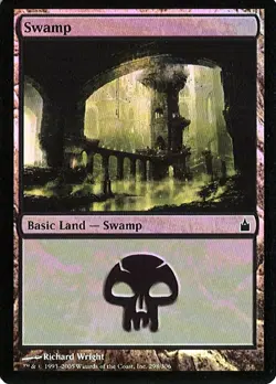 MTG - Ravnica: City of Guilds - Swamp #298 - Foil - Various conditions - Image 1