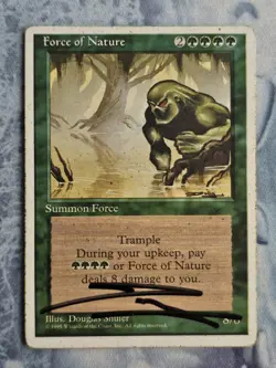 Force of Nature - 4th Edition - Magic the Gathering - Signed - Douglas Shuler - Image 1