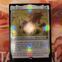 [1x] Folk Hero - Foil Near Mint, English Commander Legends: Battle For Baldur's - Image 1