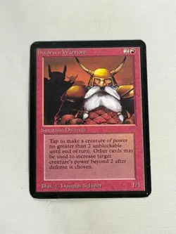 MTG Dwarven Warriors Alpha Magic the Gathering - Image 1
