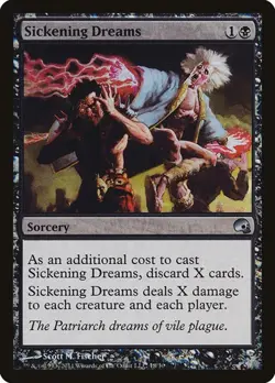 2x Sickening Dreams - Foil Premium Deck Series: Graveborn MP MTG - Image 1