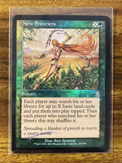 MTG?NEW FRONTIERS FOIL?Odyssey MINT RARE Sorcery 2001 R. Spencer Art UNPLAYED - Image 1
