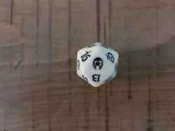 Magic the Gathering: Apocalypse Spindown D20 Die Life Counter Cream - Image 1