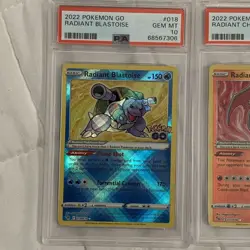 PSA 10 Radiant: Charizard, Blastoise, Venasaur Holographic Pokemon Go - Image 4