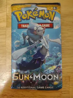 1x Pokemon TCG Sun & Moon Base Set Booster Pack - Factory Sealed - English - Image 2