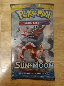 1x Pokemon TCG Sun & Moon Base Set Booster Pack - Factory Sealed - English - Image 4