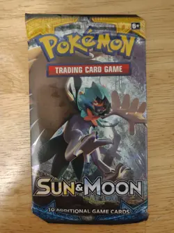 1x Pokemon TCG Sun & Moon Base Set Booster Pack - Factory Sealed - English - Image 5