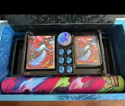 Mega Charizard UPC Play Mat, Dice, Deck Box & Coin Pokemon TCG Accessories - Image 1
