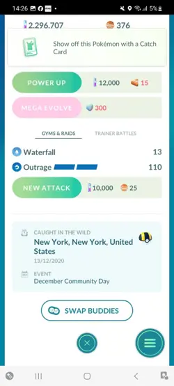 Pokemon Go Shiny Gyarados ( High CP ) - Image 2