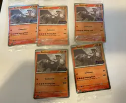 Pokemon Phantasmal Flames Reshiram Promo Card Barns and Noble Sealed lot Of 5 - Image 1