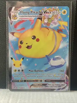 2021 pokemon celebrations Flying Pikachu Vmax Card. - Image 1