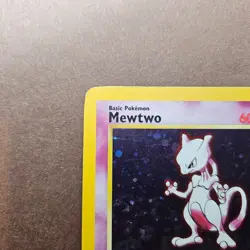 Mewtwo 10/102 Pokemon Base Set 2 Holo Rare Card - MP - Image 2