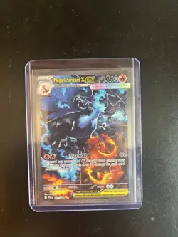 Mega Charizard x Ex 125/094 SR Full Art Pokemon Card English Mint Condition - Image 1