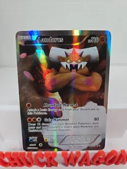 Landorus BW43 Pokemon TCG Black Star Black & White Promo Full Art Holo Card MP - Image 1