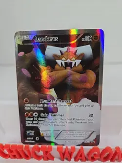 Landorus BW43 Pokemon TCG Black Star Black & White Promo Full Art Holo Card MP - Image 2