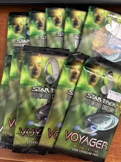 Star Trek Customizable Card Game Voyager 40 Card Starter Deck and Epansion Packs - Image 2